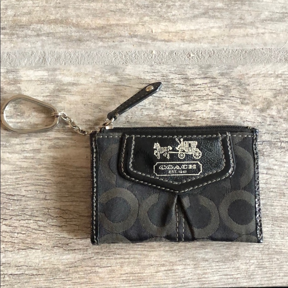 Coach credit card wallet - black
